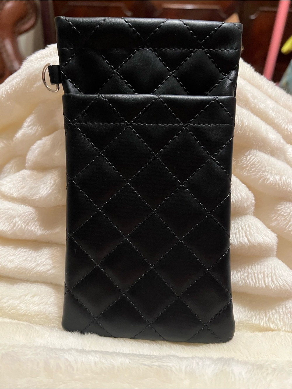 Quilted Black Double Sunglass & Eyeglass Case